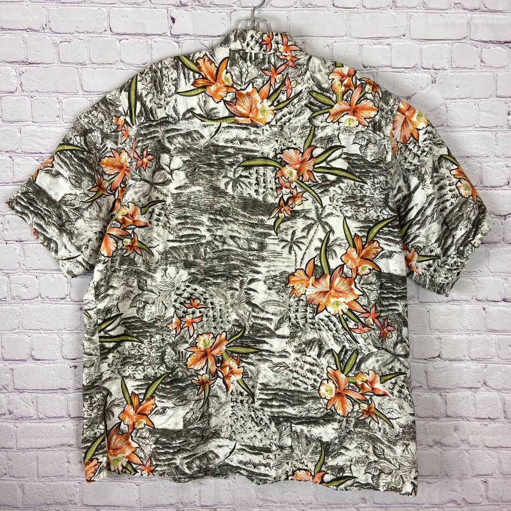 Sold* O'Neill Men's Casual Button Down Shirt - Orange Floral - Picture 6 of 8